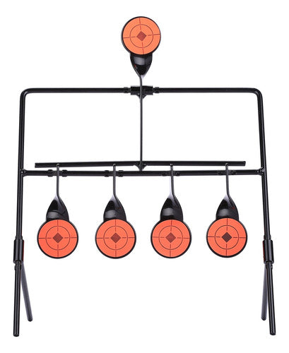 Hiram Resetting Target with Portable Design and Shooting Spots, Rated for .22 .177 Caliber 0