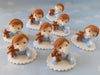 Nubecitas Combo 20 Souvenirs and Cake Decoration Cold Porcelain Baptism 7