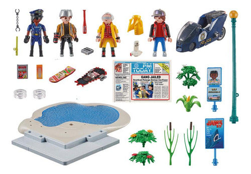 Playmobil Back To The Future Persecución 80 Piezas Original 2