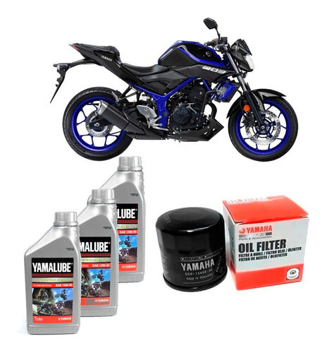 Yamaha Kit Service Oil Filter + Yamalube Yamaha Mt 03 R3 - Fas 0