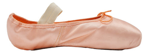 Slava Ballet Pointe Shoes with Ribbons + Elastic Canvas Split Sole Pointe Shoes 28