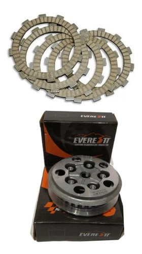 EVERESTT Clutch Kit for Suzuki GN 125 EN 125 Discs Center Plate 0