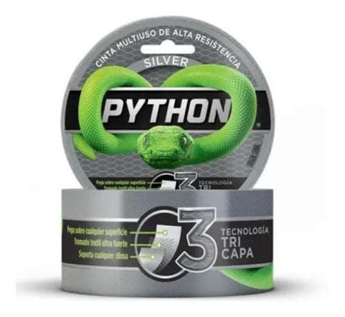 PYTHON® Cinta Multiuso Alta Resistencia Gris Python 48mm X 9 Mts 0