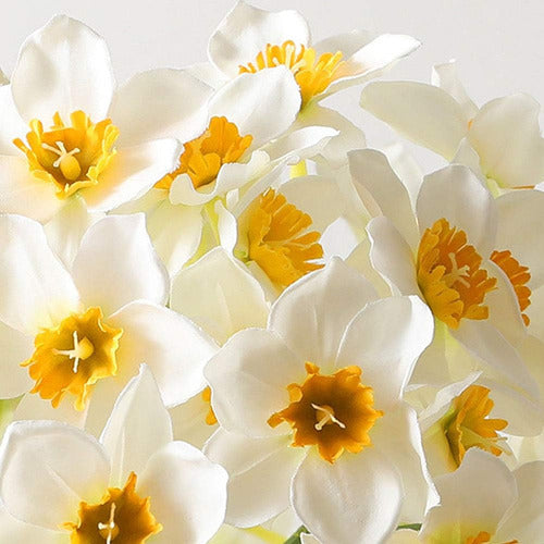 Dniebw 12 Piezas Narcisos Flores Artificiales 15,7 Flores 3