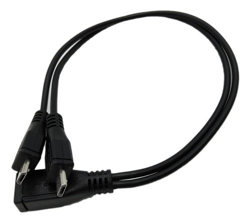 Cable 30cm Doble Mirco Usb Carga Y Splitter 2