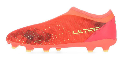 Puma Botines Ultra Match Ll Fg Y Ag En Coral Y Negro Infanti 1