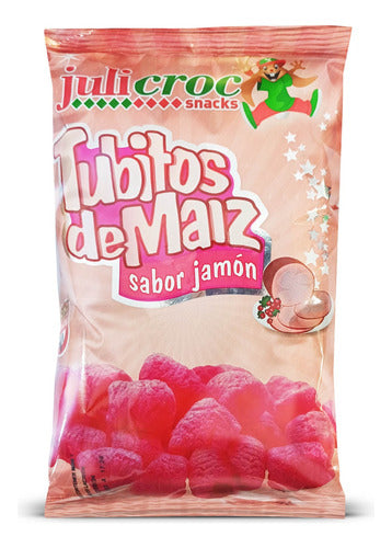 Julicroc Tubitos De Maiz Sabor Jamon 65g Pack X3 1