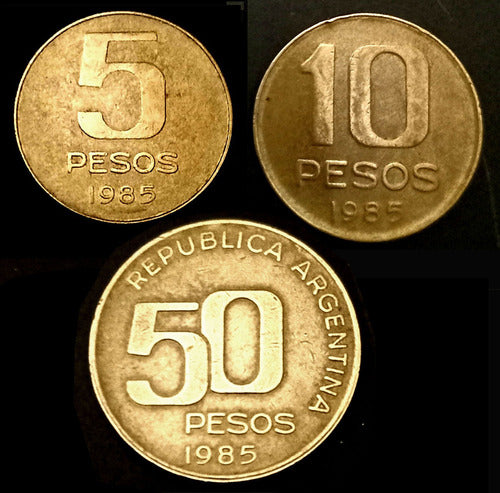 Serie Monedas Peso Argentino $50-10-5-1/cts50-10-5-1 1983-85 1