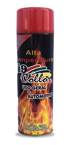 Tinta Alta Temperatura Vermelho Churrasqueira Lareira Forno 2