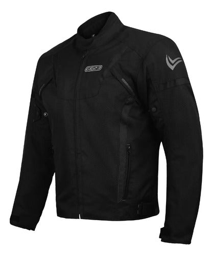 Motorcycle Jacket GP23 Cordura Waterproof with Removable Liner and Protections 1