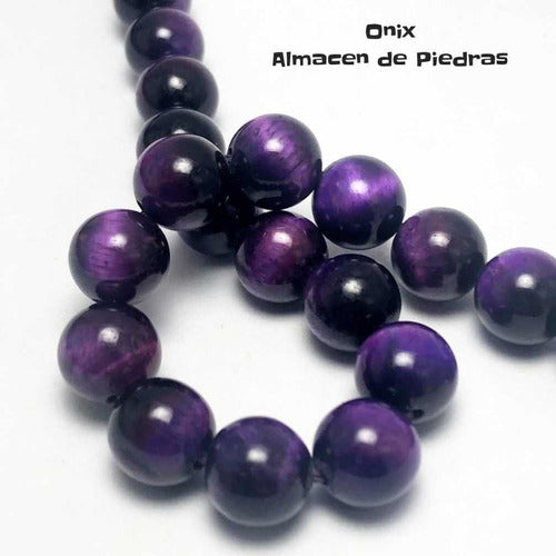 Purple Tiger Eye Beads 8mm 1