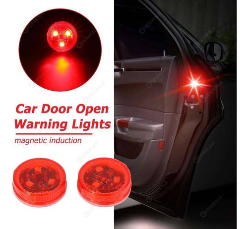 Generic Door Opening Safety Light for Vehicles - 2 Pack F8 3