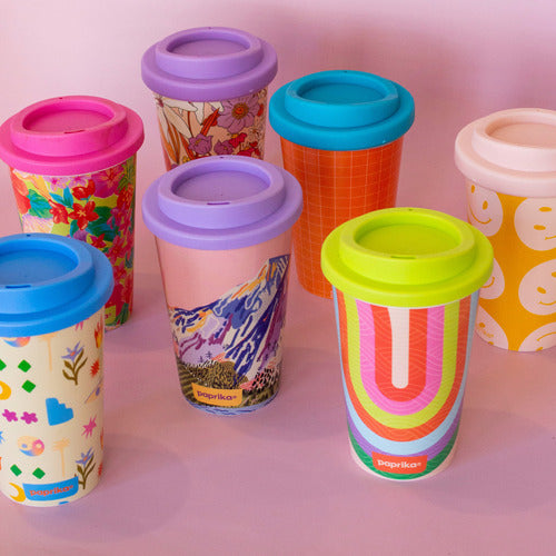 Reusable Design Thermal Plastic Coffee Cup 380cc 3