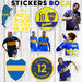 Stickarte_arg Stickers Boca Juniors Riquelme 30 Unidades PVC Plastificados 3