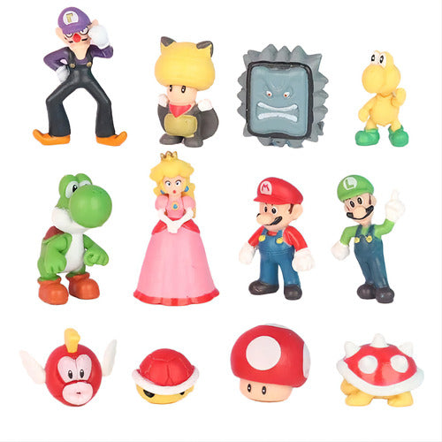 Super Mario Mini Figuras Set 6 Muñecos Juguete Figuras Acció 0