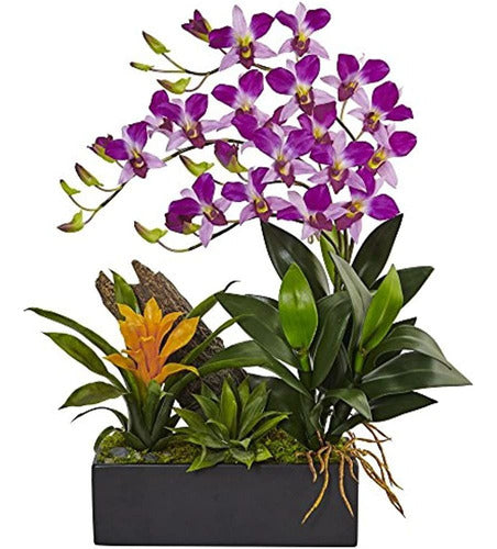 Nearly Natural N/Adendrobium Orchid & Bromeliad Dendrobium O 0