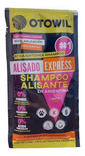 Otowil Alisado Express Shampoo Alisante S/ Formol Caja X10 U 2