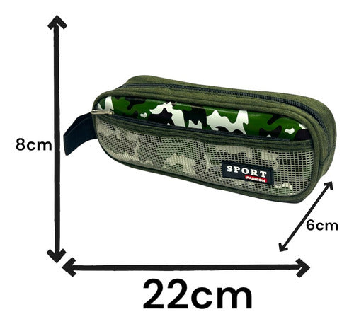 Reinforced Military Camo Pencil Case 1