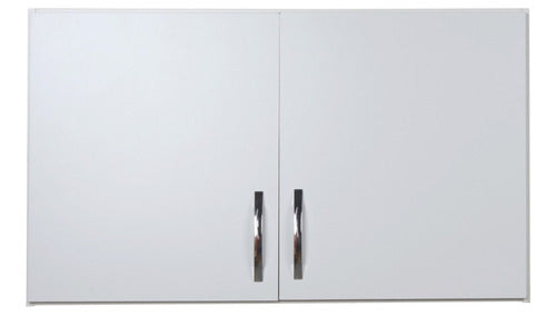 Pontec SA 2-Door White Kitchen Organizer Cupboard 100 Cm 3