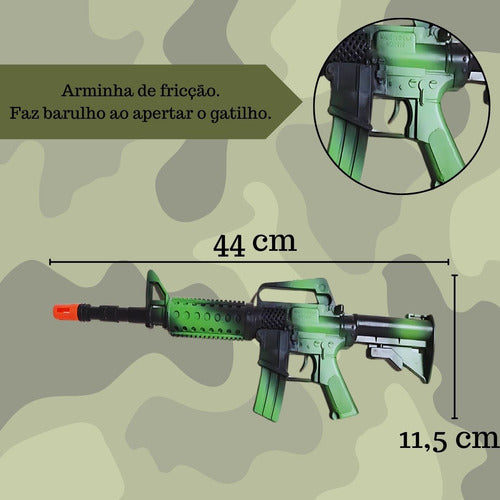 Arminha De Brinquedo Menino Infantil Arma Rifle De Fricção 1