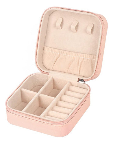 Mfxip Mini Travel Jewelry Case Small Jewelry Box Jewelry Organizer Storage Case Portable Pu Leather 0