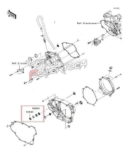 Kawasaki Juego 2 Rodamientos Bomba De Agua Kfx 450 R 08 - 10 3