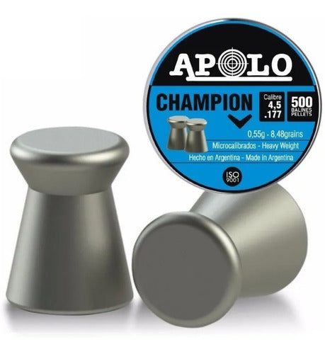 Apolo Champion 4.5 Caliber 500 Count Air Rifle Pellets 8.48 Grains 9