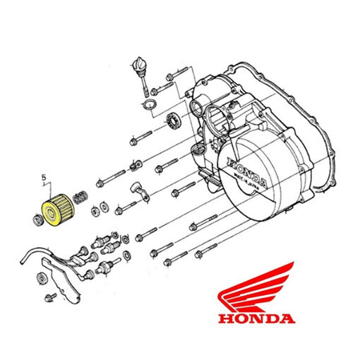 Honda Filtro De Aceite Cuatriciclo TRX 300 / 500 98 - 14 1