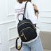 MAS Accesorios Mini Waterproof Backpack in Black with Gold 5