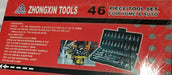 Zhongxin Tools 46-Piece Tool Set with 1/4" Socket Wrenches 1