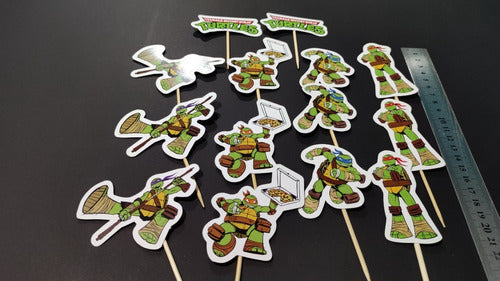 MuchoEvento Adorno Cupcake Deco Tortugas Ninjas X14u 1