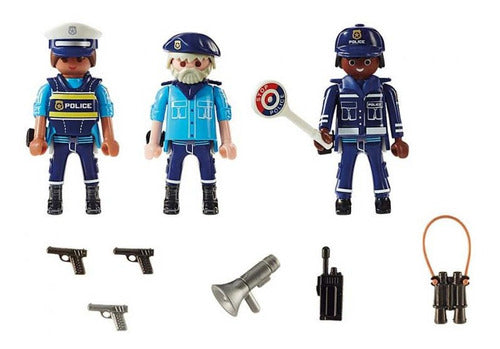 Playmobil Police Set of 3 Figures Int 70669 Original Intek 1