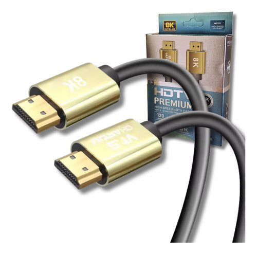 Amitosai HDMI Cable 5m 8K 120Hz 2.1 HDR eARC 48Gbps Gold 3