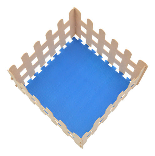 Corralito Corral Pelotero Infantil 1x1mt Alto 60cm + Piso 2