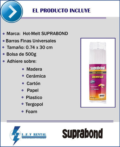 Barras Suprabond Finas Universales X41 Unidades 500gr 2