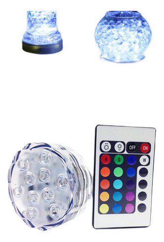 LED Remote Control Submersible Multicolor RGB Light 0