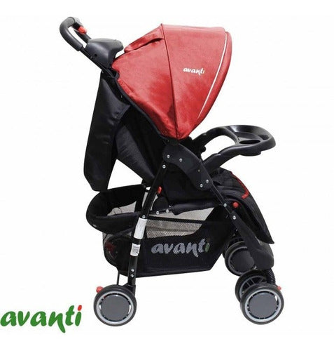 Flaber Avanti Spezia Red Stroller with Car Seat 1