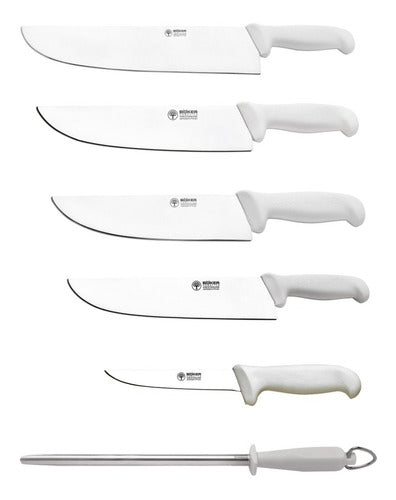 Arbolito Boker Combo Butcher Set + Knives + Chaira 0