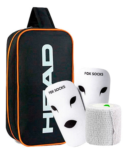 Head Football Kit: Cleat Bag + Shin Guards + Self-Adhesive Bandage 7