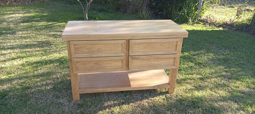 Mueble Para Baño En Madera Maciza Cajones Y Estante 1