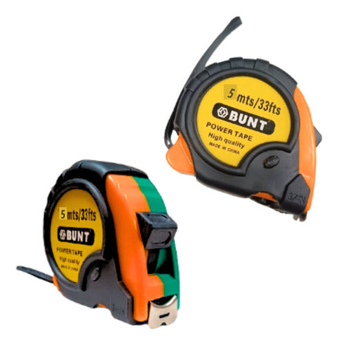 Bunt Tape Measure 5 Meters with Brake and Hook 0