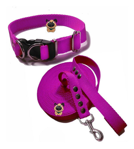 De Perros con Onda Dog Collar + 3 Mts Reinforced Leash for Walks and Play 4