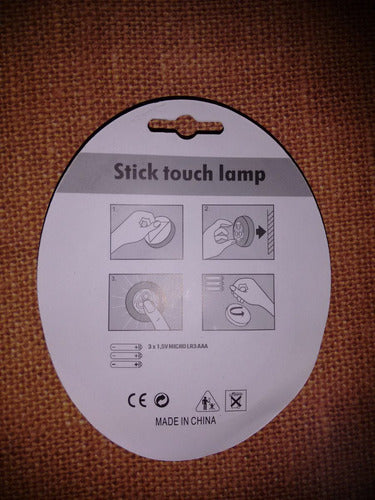 Lampara Luz 3 Led De Toque A Pilas 3