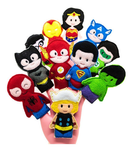 Alonsa Finger Puppets - Superheroes 0