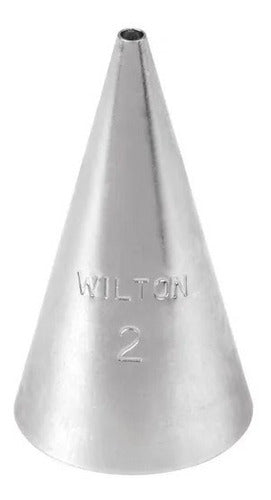 Wilton Round Piping Tip No. 2 Glace Real 1