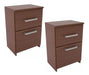 Muebles Orlandi Modern Nightstand Table 1 Drawer 1 Door Pack x2 Loft 2