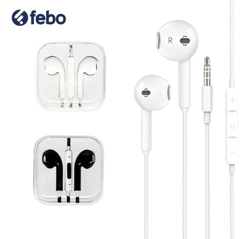 Febo Auriculares Con Microfono Manos Libres Jack 3.5mm 1