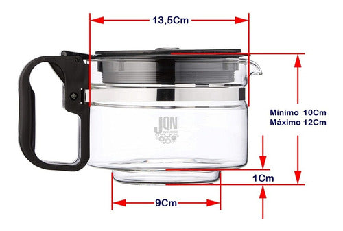 Universal Drip Coffee Maker Glass Carafe Compatible Black Decker Cm0410 1