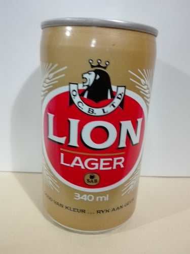 Lata Dura De Cerveza Lion Lager Sudafrica 340 Ml 1