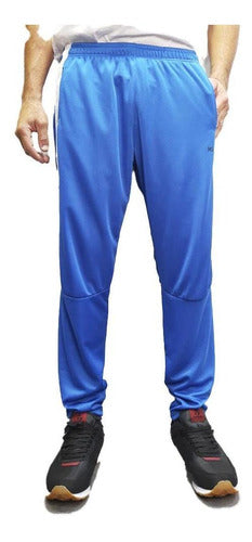 Mega Sports One Polyester Pants - Blue White 4